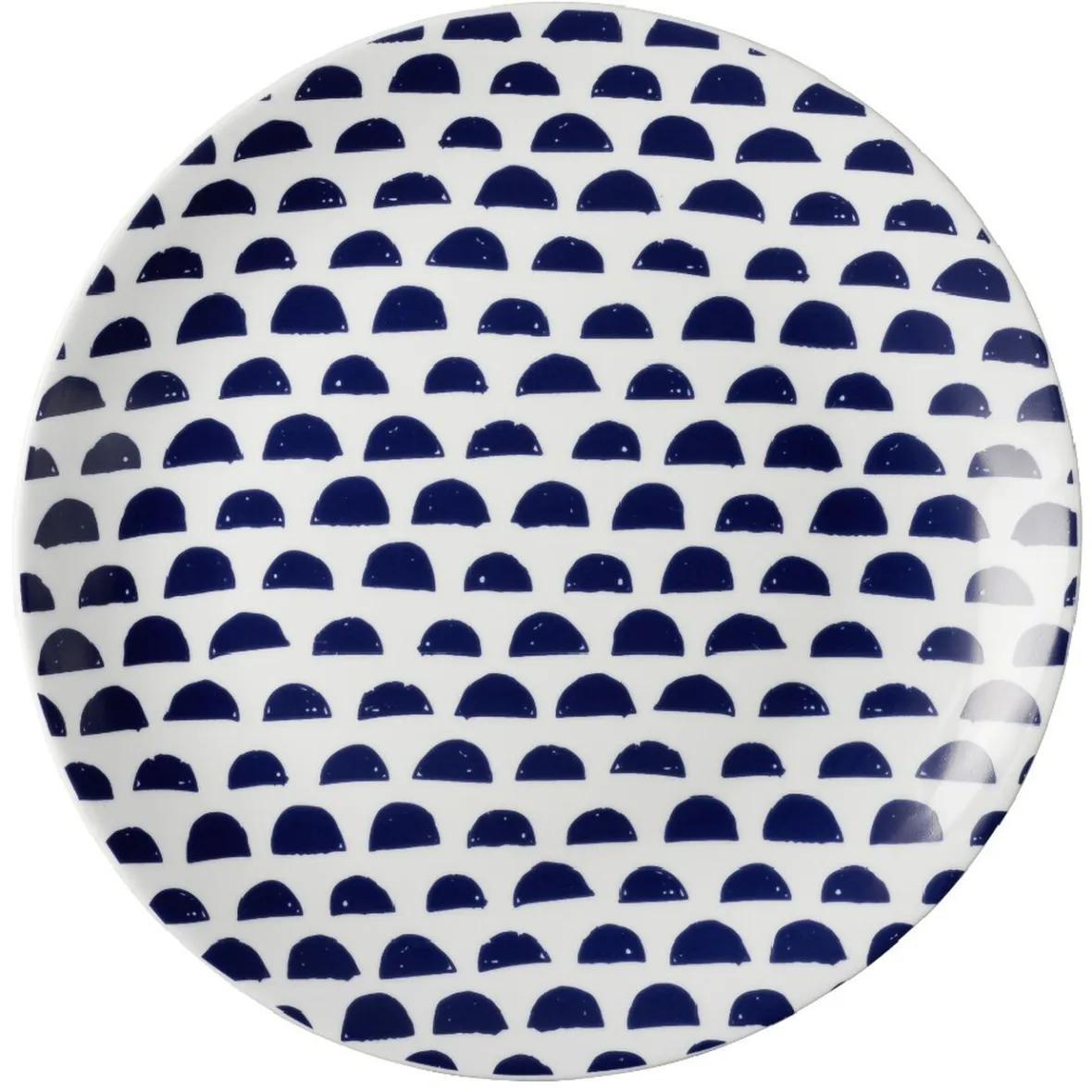Gifi Vaisselle Et Accessoires De Table^Assiette plate en porcelaine décor bleu Ø 27 cm