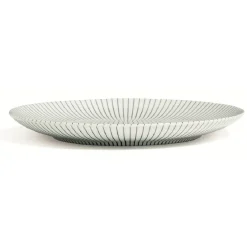 Gifi Vaisselle Et Accessoires De Table^Assiette plate en porcelaine décor rayures soleil