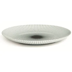 Gifi Vaisselle Et Accessoires De Table^Assiette plate en porcelaine décor rayures soleil