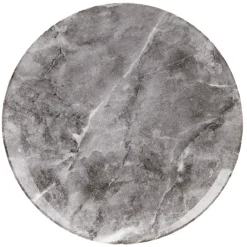 Gifi Vaisselle Et Accessoires De Table^Assiette plate en porcelaine décor marbre gris