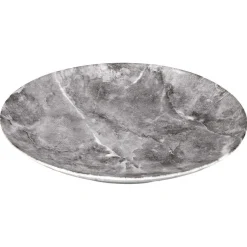 Gifi Vaisselle Et Accessoires De Table^Assiette plate en porcelaine décor marbre gris