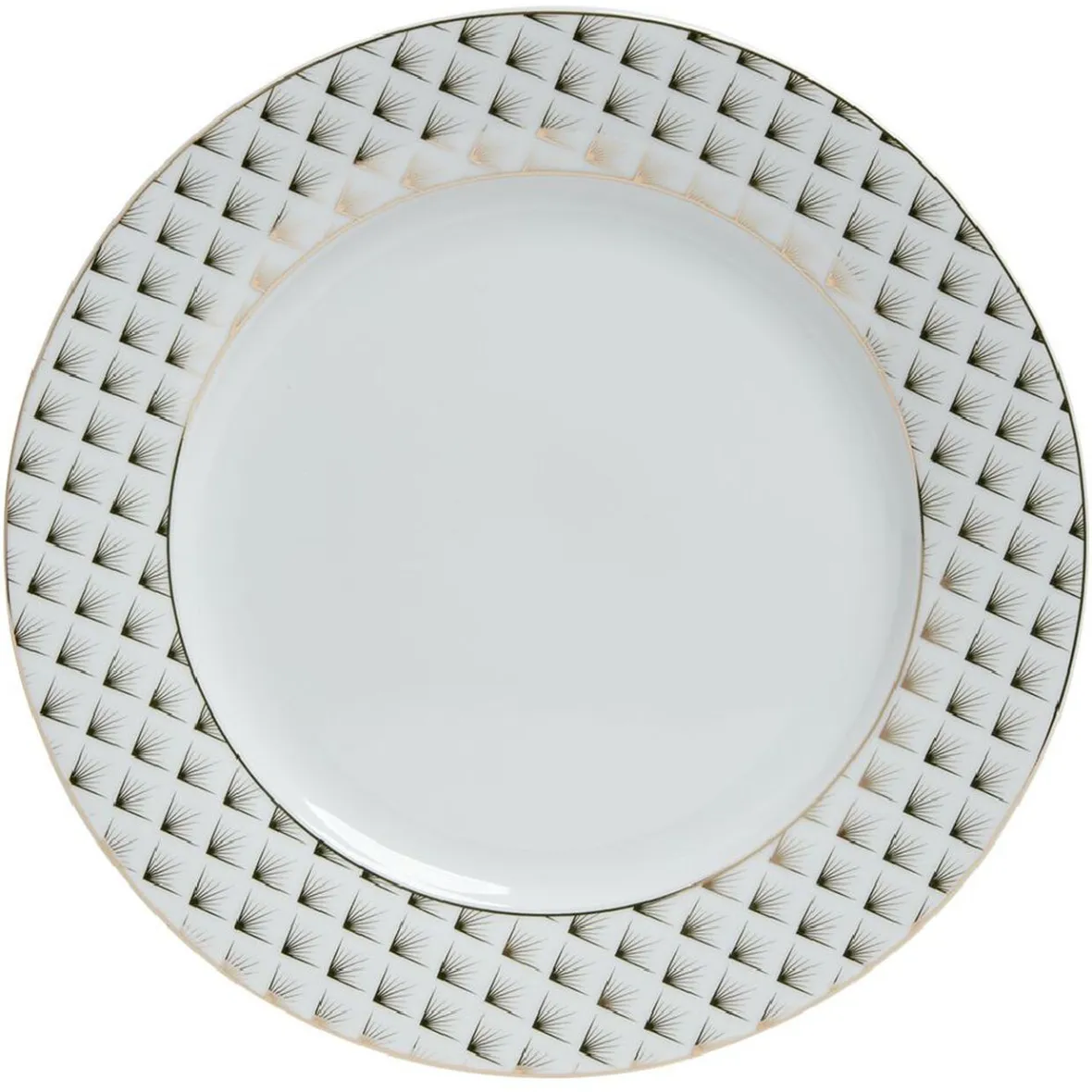 Gifi Vaisselle Et Accessoires De Table^Assiette plate en porcelaine motif doré