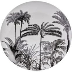 Gifi Vaisselle Et Accessoires De Table^Assiette plate en porcelaine décor exotique Ø16 cm