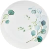 Gifi Vaisselle Et Accessoires De Table^Assiette plate en porcelaine blanc et vert