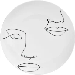 Gifi Vaisselle Et Accessoires De Table^Assiette plate en porcelaine blanche