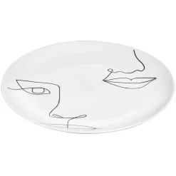Gifi Vaisselle Et Accessoires De Table^Assiette plate en porcelaine blanche