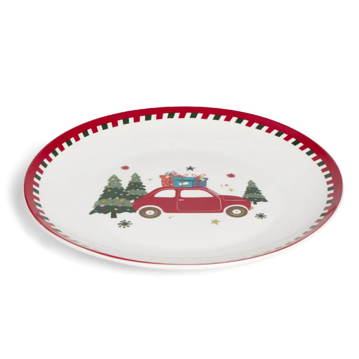 Gifi Vaisselle Et Accessoires De Table^Assiette plate en porcelaine motif Noël Ø27cm