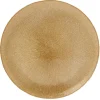 Gifi Vaisselle Et Accessoires De Table^Assiette plate en verre strié doré