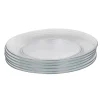 Gifi Vaisselle Et Accessoires De Table^Assiette plate en verre transparent x6