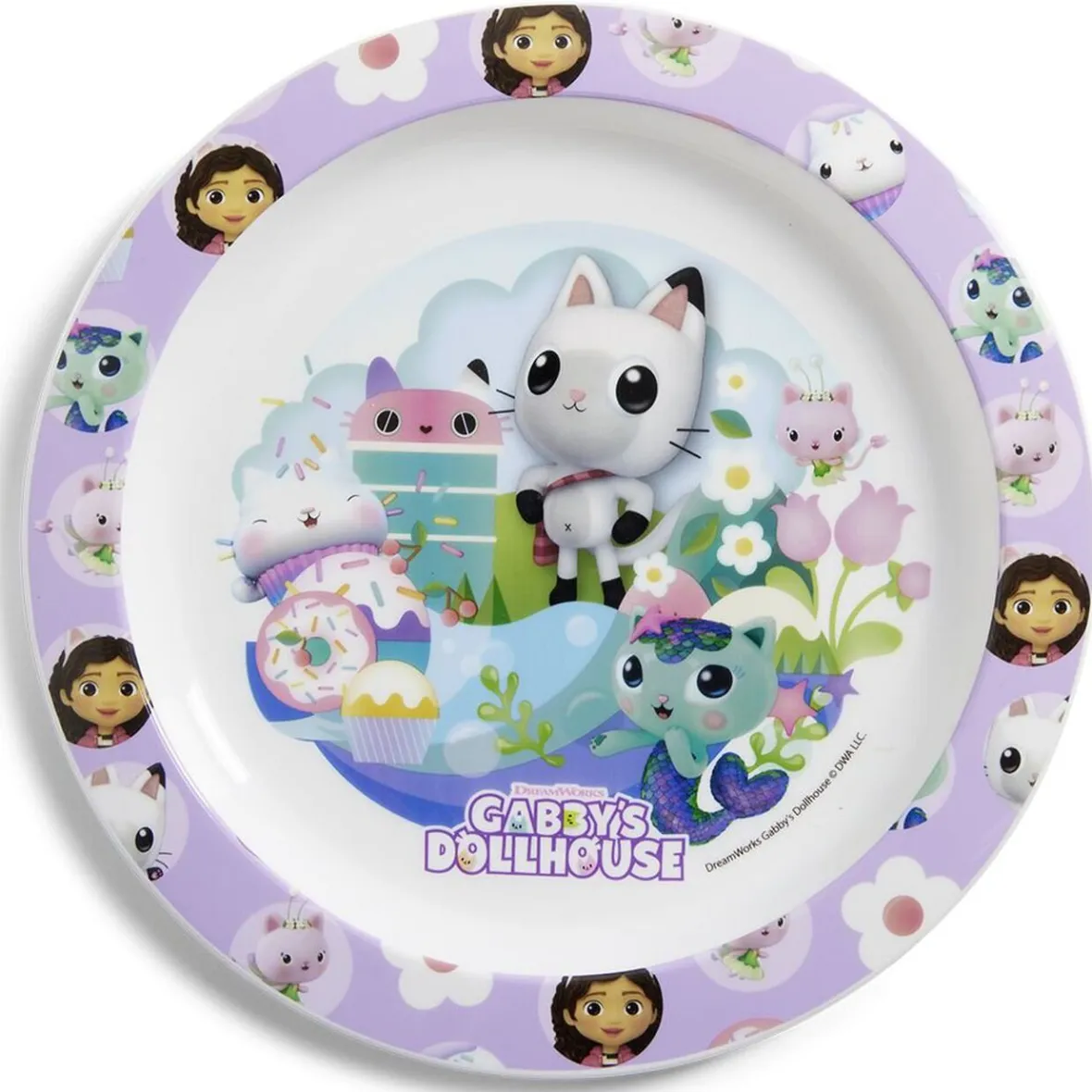 Gifi Vaisselle Et Accessoires De Table^Assiette plate enfant Gabby et la Maison Magique plastique Ø22cm