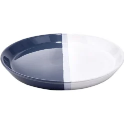 Gifi Vaisselle Et Accessoires De Table^Assiette plate faïence blanc et gris Ø26cm