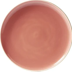Gifi Vaisselle Et Accessoires De Table^Assiette plate faïence Terracotta avec liseré crème