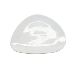 Gifi Vaisselle Et Accessoires De Table^Assiette plate forme galet blanc