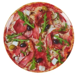 Gifi Vaisselle Et Accessoires De Table^Assiette plate forme ronde style fast food motif pizza