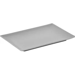 Gifi Vaisselle Et Accessoires De Table^Assiette plate grise rectangulaire
