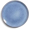 Gifi Vaisselle Et Accessoires De Table^Assiette plate grès bleu Ø27,5cm