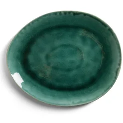 Gifi Vaisselle Et Accessoires De Table^Assiette plate grès effet artisanal 28,5x24cm
