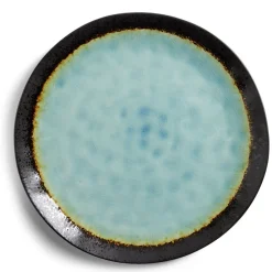 Gifi Vaisselle Et Accessoires De Table^Assiette plate grès vert Ø27,5cm