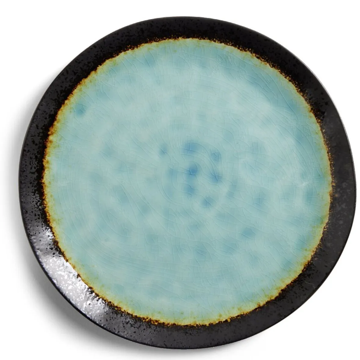 Gifi Vaisselle Et Accessoires De Table^Assiette plate grès vert Ø27,5cm