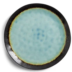 Gifi Vaisselle Et Accessoires De Table^Assiette plate grès vert Ø27,5cm