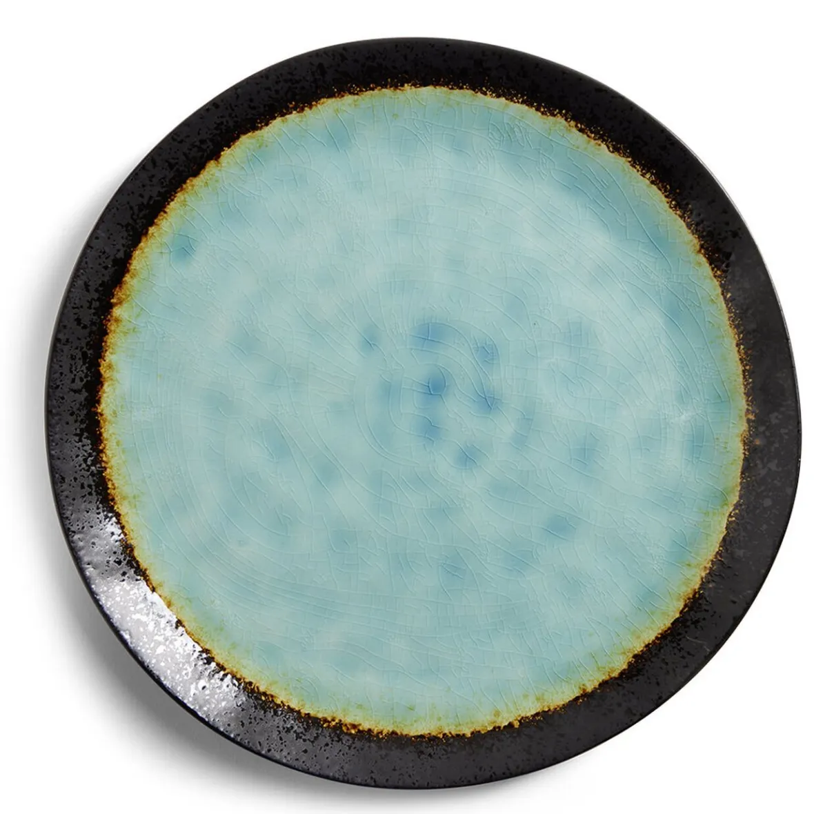 Gifi Vaisselle Et Accessoires De Table^Assiette plate grès vert Ø27,5cm