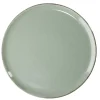 Gifi Vaisselle Et Accessoires De Table^Assiette plate Lisbonne en grès vert Ø27cm