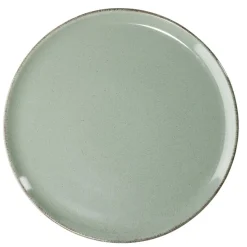 Gifi Vaisselle Et Accessoires De Table^Assiette plate Lisbonne en grès vert Ø27cm