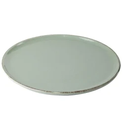 Gifi Vaisselle Et Accessoires De Table^Assiette plate Lisbonne en grès vert Ø27cm