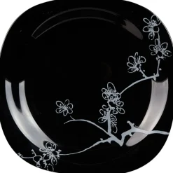 Gifi Vaisselle Et Accessoires De Table^Assiette plate Luminarc noir design asiatique Ming White