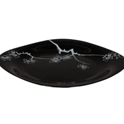 Gifi Vaisselle Et Accessoires De Table^Assiette plate Luminarc noir design asiatique Ming White