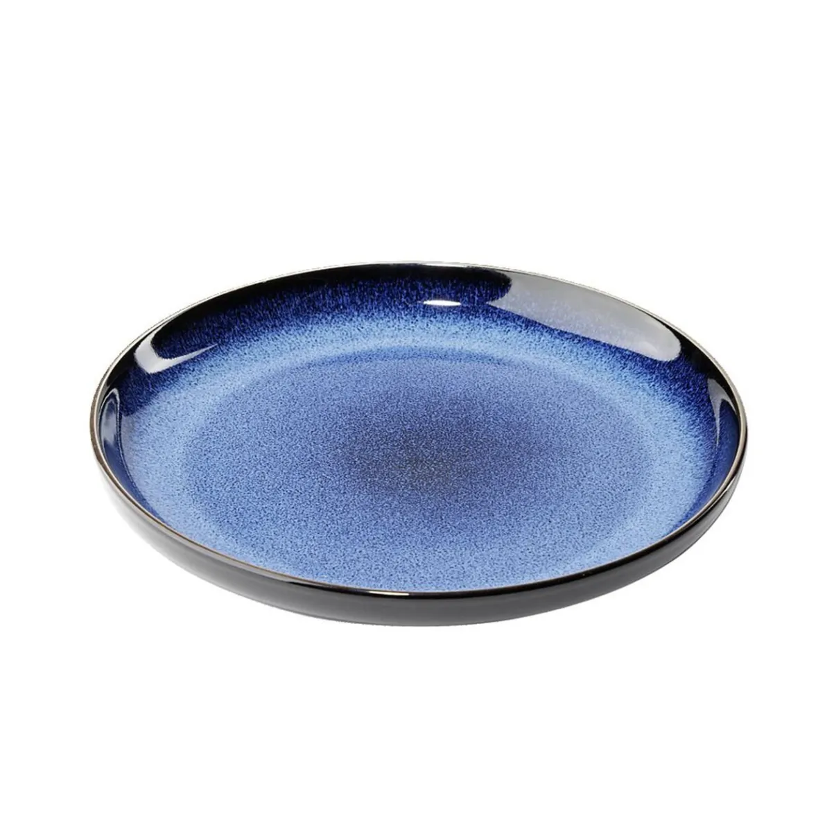 Gifi Vaisselle Et Accessoires De Table^Assiette plate Météor en porcelaine bleu Ø20cm