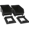 Bac à bec en plastique gris x2^Gifi Outlet