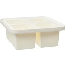 Gifi Conservation Alimentaire^Bac à glaçon XXL en silicone 4 compartiments blanc/bleu