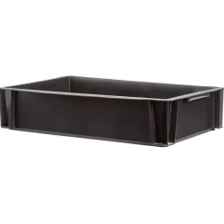 Bac de manutention noir 18L Rangement