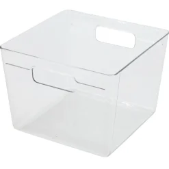 Gifi Rangement De Cuisine^Bac de rangement carré transparent pour frigo 5,5L