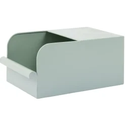 Best Bac de rangement en métal vert - L17,5 x l25 x H12,5 cm Rangement