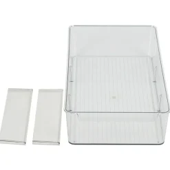Gifi Rangement De Cuisine^Bac de rangement transparent pour frigo L.36,5x20,5xH8,1cm