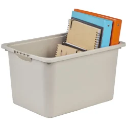 Bac plastique beige Rangement