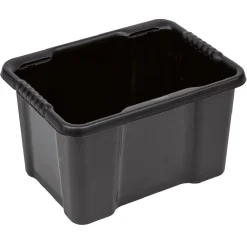 Best Bac plastique recyclé noir 16L Rangement