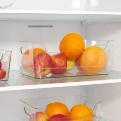 Gifi Rangement De Cuisine^Bac rangement frigo 5L plastique transparent 27,2x18,7xH11cm
