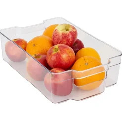 Gifi Rangement De Cuisine^Bac rangement frigo 5,8L plastique transparent 32,5x21,5xH9cm