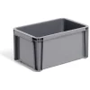Bac renforcé rangement plastique gris 5L Rangement
