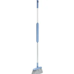 Balai avec plumeau intégré au manche gris et bleu Nettoyage Et Entretien