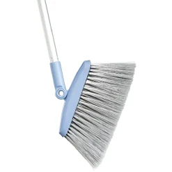Balai avec plumeau intégré au manche gris et bleu Nettoyage Et Entretien