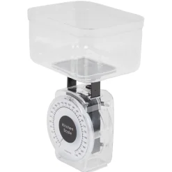Gifi Préparation Culinaire^Balance de cuisine mécanique 1 kg noir transparent
