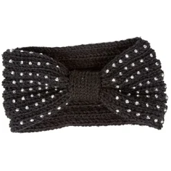 Bandeau en laine noir avec strass^Gifi Online