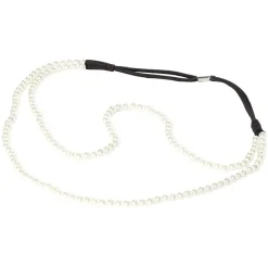Bandeau élastique perles imitation blanc^Gifi