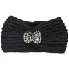 Bandeau noeud noir avec perle^Gifi Online