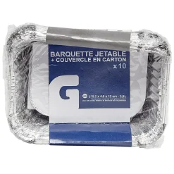 Gifi Conservation Alimentaire^Barquette en aluminium 0,5L par 10