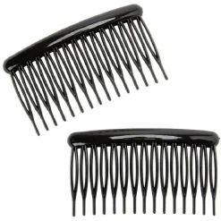 Barrette peigne noir brillant x2^Gifi Outlet